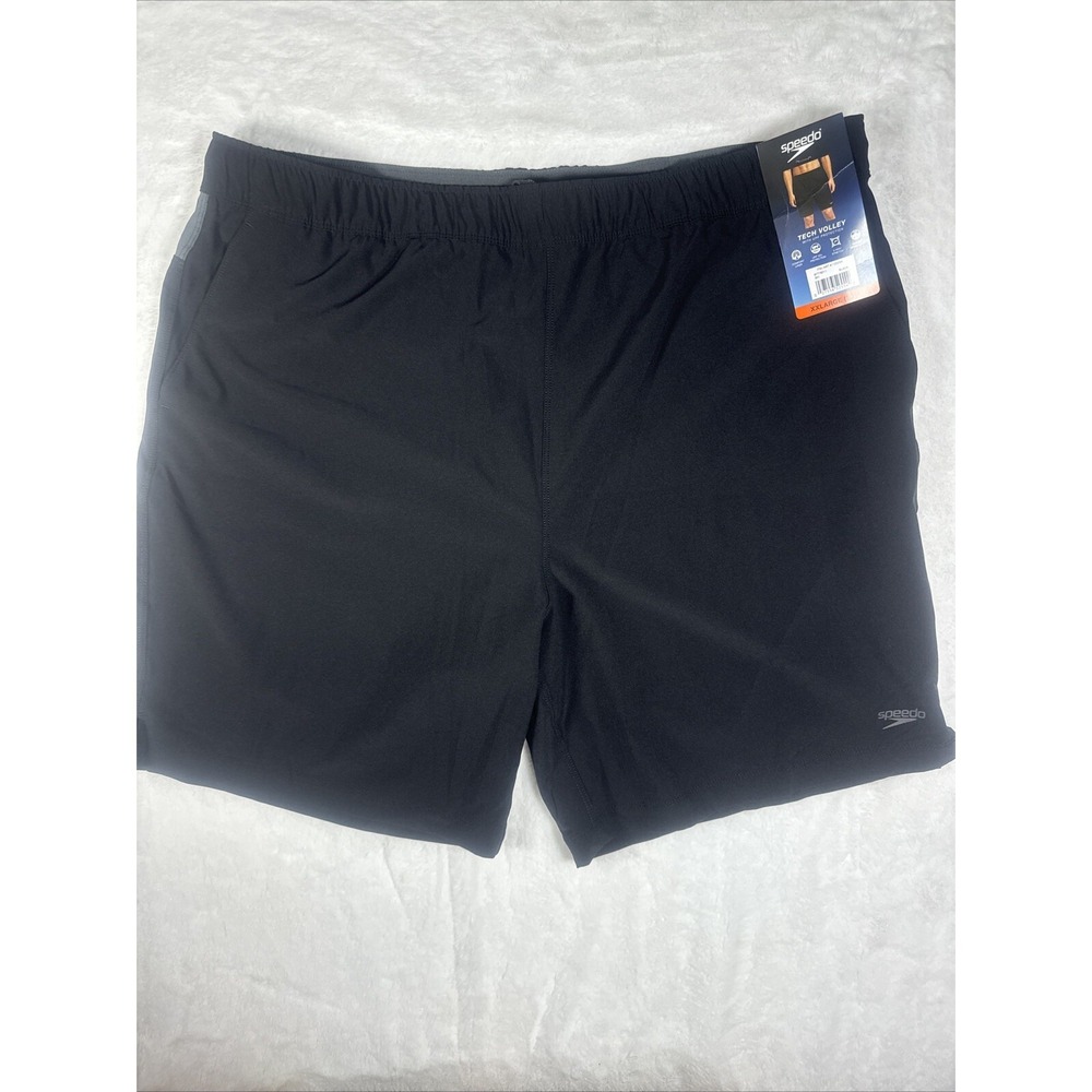 Speedo Men's Tech Volley Swim Short Black Size XXL